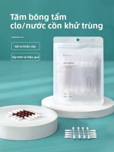 FaSoLa | Antiseptic Alcohol Iodine Dual-Headed Cotton Swabs Portable Newborn Umbilical Disinfection