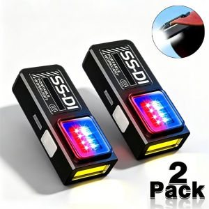 Multifunctional Mini COB LED Flashlight USB Rechargeable EDC Flashlight With Clip Magnet Work Light Camping Walking Pocket Torch