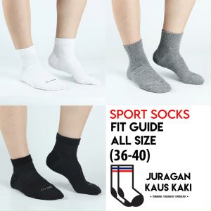 Kaos Kaki Olahraga Dri-Fit Panjang Tebal Polos Pria Wanita