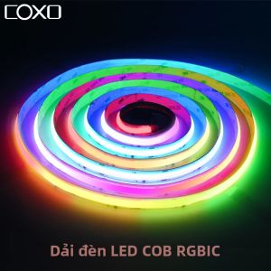 Dải Đèn LED COB SPI RGBIC WS2811 Pixel Addressable 720 Đèn LED Màu Sắc Sống Động Điều Chỉnh Độ Sáng Được FOB 12V/24V Dải Đèn LED Thông Minh Dẻo Dai