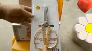 KÉO RỒNG VÀNG Đỗ Tuyết (Dài 19cm) kéo làm bếp cắt gà cá tôm rau kéo cắt may kéo thủ công thép không gỉ