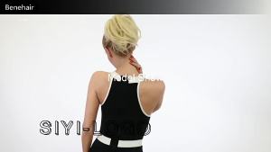 BENEHAIR Synthetic Claw Clip Ponytail Clip in Hair Extensions Fake Hair Hairpiece For Women Ponytail Hair Wavy Messy Bun