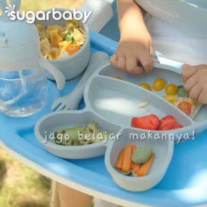 Sugar Baby Mangkok Bayi Mpasi Silikon Bowl Healthy Silicone Bowl Nature Series Alat Makan Anak Food Grade BPA Free