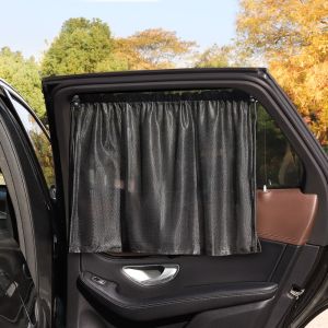Black Suction Cup Curtain UV Protection Universal Side Window Car Window Sunshade Cover for Kid Baby Children Sunshade Summer