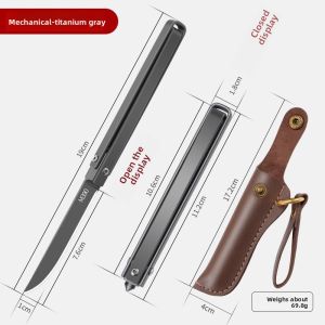 plys | Portable Folding Damascus Steel Fruit Knife