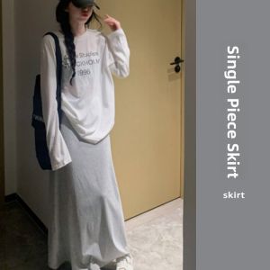 YUEZHONGWEI | American Letter Print White Long Sleeve T-Shirt Women Summer Thin Micro Translucent Outerwear Sun Protection AC Cover Up Top