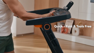 MY-HI Foldable Treadmill with Auto Incline 1-18KM/H Bluetooth ZWIFT Home Cardio Running Machine