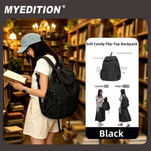 MYEDITION | Lightweight Soft Touch Flip Cover Backpack