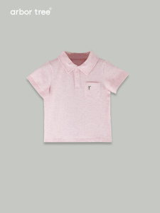 ArborTree Organic Cotton Polo Shirt Short Sleeve Lightweight Breathable Moisture Wicking Natural Fiber Childrens Summer T-Shirt