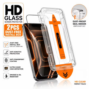 1-2Pcs HD Easy Installation Tempered Glass For iPhone 15 18 17 Pro Max 14 15 Plus 13 12 Mini 11 16e Air XS Max XR X 6 6s 7 8 SE