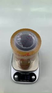 1 Cuộn băng keo Đục OPP rộng 20cm100yardlõi giấy 3mm băng keo đục hải sản dán thùng xốp đông lạnh