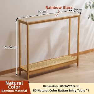 MANHAOSHI | Entryway Zen Table Console Against the Wall