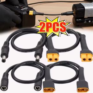 2PCS Solar Connection Line XT60 Male/Female Connector To DC5521 18AWG Power Cable Adaptor For Car Battery Charging Adapter Cables