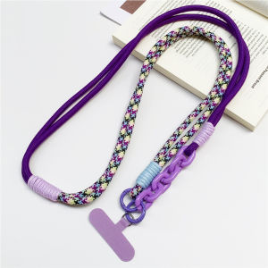 สายคล้องโทรศัพท์มือถือแบบยาว สายสะพายไหล่แบบถัก สำหรับผู้ชายและผู้หญิง เหมาะสำหรับการเดินทางกลางแจ้ง ป้องกันการสูญหาย สายคล้องแข็งแรง