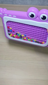 OSSDE Montessori Magnetic Drawing Board & Bead Maze Toy for Kids Ages 3-6