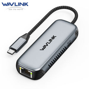 WAVLINK USB C to Ethernet Adapter with 95W Charging Port Driver-free RJ45 Ethernet Adapter 5Gbps for Laptops Computers and More Aluminum Case for Windows 10/11 Mac OS 11 or Later Linux and More