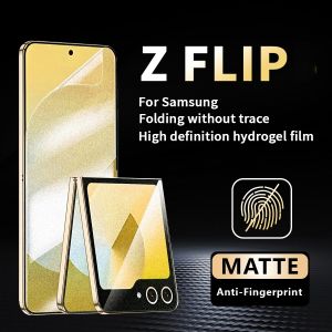 3 in 1 Matte PPF Hydrogel Film For Samsung Galaxy Z Flip 3 4 5 6 7 Z Flip7 Z Flip6 Z Flip5 Z Flip4 Z Flip3 5G Folding Soft HD Clear Anti Blue Light Anti Spy Privacy Screen Protector