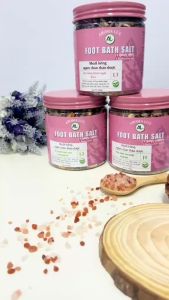 Muối hồng ngâm chân thảo dược - Thảo mộc ngâm chân - Hymalayan Foot Bath Salt