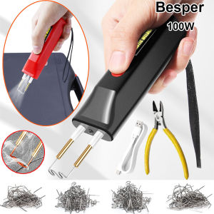 เครื่องเชื่อมพลาสติกแบบชาร์จไฟได้ เครื่องเย็บร้อนแบบไร้สาย 100W ชาร์จด้วย USB-C ชุดซ่อมพลาสติก ซ่อมพลาสติกกันชน