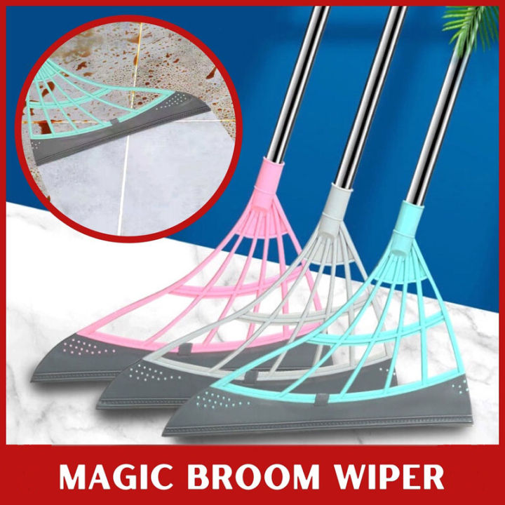 Magic Broom Household Cleaning Nonstick Hair Bathroom Mop Wiper Floor