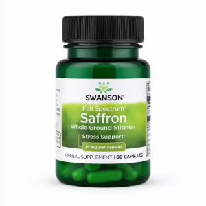 Swanson Full Spectrum Saffron 15mg 60 Capsules Stress Support Mood Balance Herbal Supplement