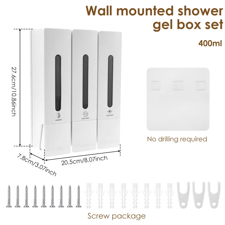 Liquid%20Soap%20Dispenser%20No%20Drill%20Wall%20Mounted%20Triple%20Shower%20Shampoo%20and%20Conditioner%20Dispenser%20for%20Home%20Hotel%20Bathroom%20Accessories%20-%20Image%208