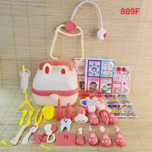 [Freeship] Hộp Vali  Đồ Chơi Bác Sĩ Màu Hồng Dành Cho Bé 889F -❣️❣️❣️