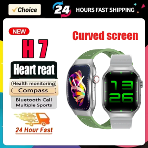 Curved Screen H7 Smart Watch Blood Glucose Bluetooth 2.01 Screen Step Counting Dynamic lsland Watch For Huawei Sport Alarm Clock