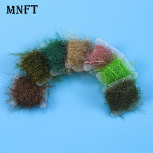 7Pcs Fly Tying Dubbing Line Yarn Scud Sand Worm Flies New Fly Tying Material for Nymph Body