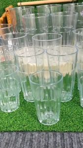 6PCS PLASTIC TUMBLER REUSABLE ACRYLYC CUPS / CLEAR PLASTIC TUMBLER / FASTFOOD TUMBLER BASO