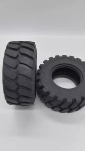 1 Pair LESU Diameter 45MM Height Wheel Rubber Tyres 110Mm for Remote Control Toys 1/15 Hydraulic Loader RC Car Accessories