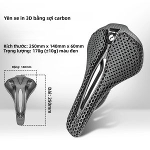 PLSELIS | Yên Xe Đạp Plselis Full Carbon 170g Giảm Xóc Thiết Kế Công Thái Học Đệm Ngồi Xe Đạp Êm Ái Dành Cho Nam Nữ Xe Đạp Đường Trường