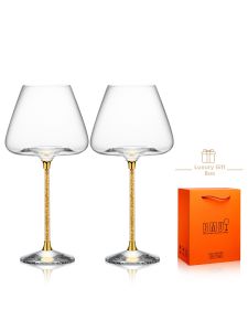 XIZHE | Luxurious Large Glass Wine Cup Set with Decanter Gift Box