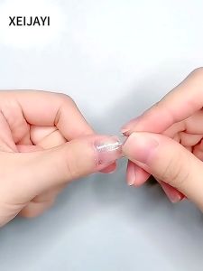 Non-Stick Solid Nail Patch Glue Hand Professional Solid Gel Patch Adhesive Extension Nail Nail Art No Nail Damage 固态指甲贴片胶