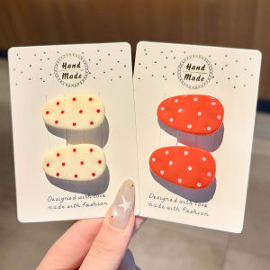 NING ZHOU | Colorful Dotted Water Drop Clips for Girls
