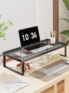 Ventilated Cooling Monitor Riser with Storage for Laptop & Desktop