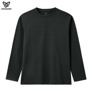 Veidoorn | Áo Thun Thể Thao Dài Tay Tối Giản Dành Cho Nam Veidoorn Thoáng Khí Phong Cách Thể Thao Thiết Kế Đơn Giản Màu Trơn Thích Hợp Cho Việc Tập Luyện Và Mặc Hàng Ngày.