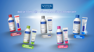 Combo Nước Súc Miệng Kem Đánh Răng VITIS Healthy Gums - Ngăn Ngừa chảy Máu Chân Răng Hôi Miệng 500mL/100mL