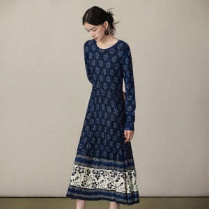 Slimming Wool Dress Long