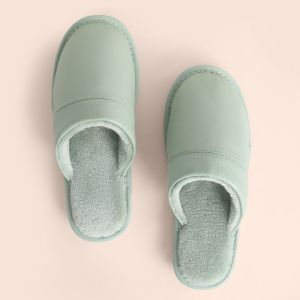 Dép Bông Da Thật Mùa Thu Đông Chống Trượt Ấm Áp Trong Nhà Cho Nam Và Nữ Dép Bốt Mùa Đông Dùng Trong Nhà