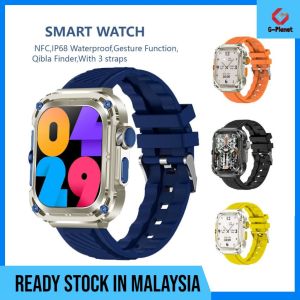 2024 SmartWatch Z85 Max Square Screen Waterproof Compass NFC Heart Rate Inteligente Smart Watch
