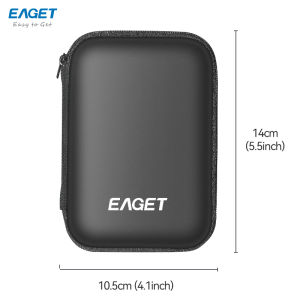 EAGET EB100 EVA Shockproof Hard Drive Case Portable Storage Bag for Power Bank/USB Drive Compact Travel Organizer