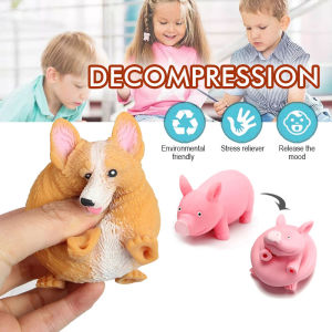 หมูยืดได้ หมายืดได้ บรรเทาความเครียด ของเล่นบีบคลายเครียด ของเล่นหมู บีบยืดได้ ของเล่น Squeeze toy