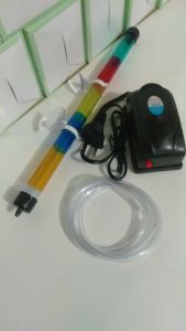 aksesoris akuarium paket aerator 1 lubang selang dan pipa warna 30 cm siap pakai