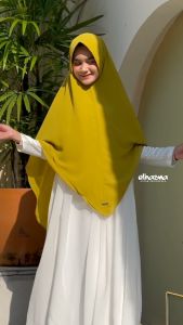 Hijab Bergo Sporty Non Pet Jilbab Instan Sporty Bordir Malay Jersey Non Pad Menutup Dada By ELHASNA