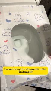 Toilet Seat Covers Disposable 10 Pcs Extra Large Waterproof Toilet Cover for Toddlers & Adults Portable Individually