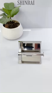 ( Dán Tường - Khoan Tường ) Lô Giấy Vệ Sinh Hộp Đựng Giấy Vệ Sinh INOX SUS304 Xước Mờ SHINRAI K56M