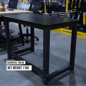 Deli Meja Kerja / Meja Belajar / Office Table 100 CM Hitam Kapasitas Besar E91513