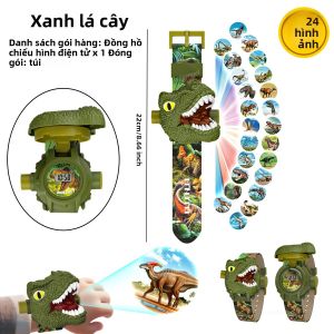 Đồng Hồ Chiếu Hình Khủng Long Cho Trẻ Em Đồ Chơi Máy Chiếu Với 24 Mẫu Quà Tặng Giáo Dục Điện Tử Dành Cho Bé Trai Và Bé Gái Từ 3-12 Tuổi