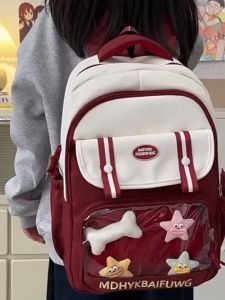 กระเป๋าเป้นักเรียนสาวสไตล์ญี่ปุ่นรุ่นใหม่ น่ารัก ความจุใหญ่ กระเป๋าเป้อินเทรนด์